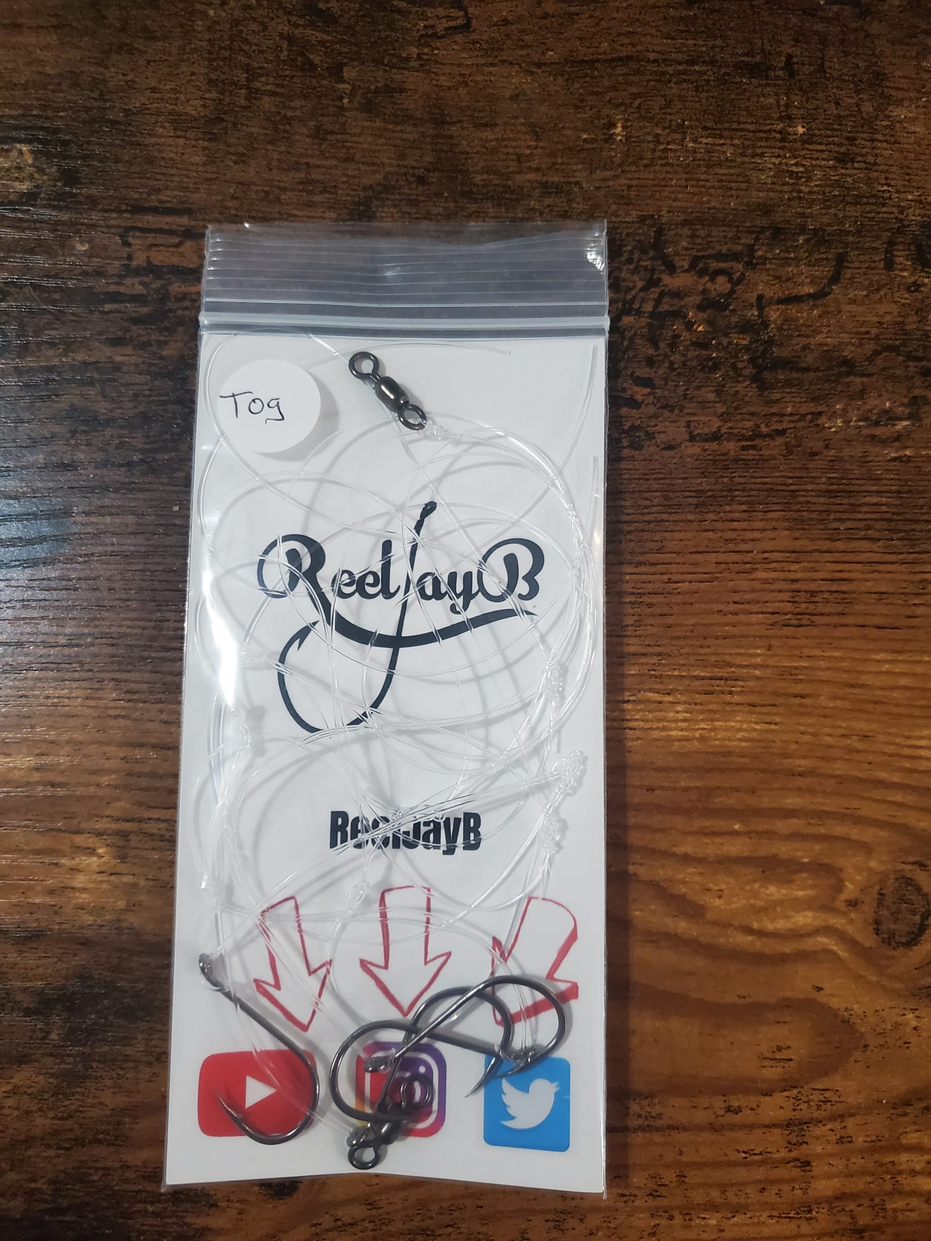 Tautogtog Rigs Kit With Offset J Hooks 4 Pack Reeljayb Slow